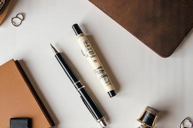 Image of notebooks and pens